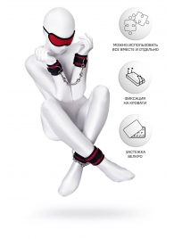 Красно-черный бондажный набор Anonymo - ToyFa - купить с доставкой в Вологде