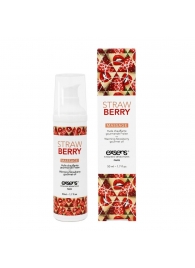 Разогревающее массажное масло  с ароматом клубники Gourmet Strawberry - 50 мл. - Exsens - купить с доставкой в Вологде
