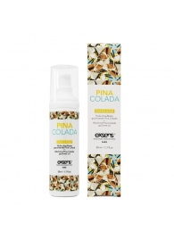 Разогревающее массажное масло с ароматом пина колада Gourmet Pina Colada - 50 мл. - Exsens - купить с доставкой в Вологде