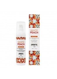 Разогревающее массажное масло Gourmet White Peach Organic с органическими ингредиентами - 50 мл. - Exsens - купить с доставкой в Вологде