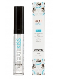 Блеск для губ Hot Kiss Coconut с ароматом кокоса - 7 мл. - Exsens - купить с доставкой в Вологде