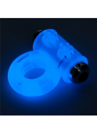 Голубое, светящееся в темноте эрекционное виброкольцо Lumino Play Vibrating Penis Ring - Lovetoy - в Вологде купить с доставкой