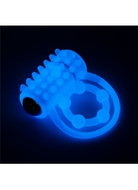 Голубое, светящееся в темноте виброкольцо Lumino Play Vibrating Penis Ring - Lovetoy - в Вологде купить с доставкой