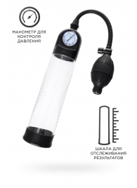 Прозрачная механическая помпа Roald с манометром - Sexus - в Вологде купить с доставкой