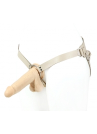 Поясной фаллоимитатор с мошонкой телесного цвета - 18 см. - LOVETOY (А-Полимер) - купить с доставкой в Вологде