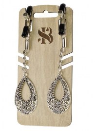 Изысканные зажимы на соски с подвесками  Шахерезада - Sitabella - купить с доставкой в Вологде