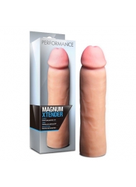 Телесная фаллическая насадка на пенис Magnum Xtender - 23 см. - Blush Novelties - в Вологде купить с доставкой