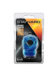 Голубое эрекционное виброкольцо Reusable 5 Function Cock Ring - Blush Novelties - в Вологде купить с доставкой