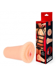 Реалистичный мастурбатор-вагина телесного цвета с вибрацией - Bior toys - в Вологде купить с доставкой