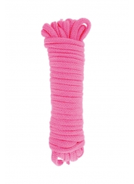 Розовая веревка для связывания Sweet Caress Rope - 10 метров - Sweet Caress - купить с доставкой в Вологде