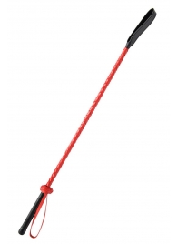 Красно-черный гладкий стек - 71 см. - Fetish Tentation - купить с доставкой в Вологде