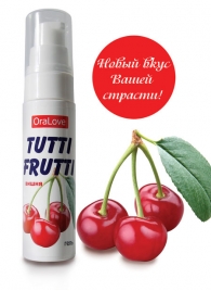 Гель-смазка Tutti-frutti с вишнёвым вкусом - 30 гр. - Биоритм - купить с доставкой в Вологде