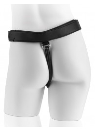 Страпон с телесной насадкой 7  Uncut with Strap on Harness - 18 см. - Pipedream - купить с доставкой в Вологде