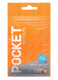 Карманный мастурбатор HEXA-BRICK - Tenga - в Вологде купить с доставкой