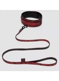 Стильный ошейник с поводком Reversible Faux Leather Collar and Lead - Fifty Shades of Grey - купить с доставкой в Вологде