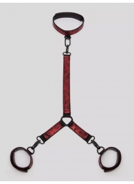 Ошейник с наручниками Reversible Faux Leather Collar and Wrist - Fifty Shades of Grey - купить с доставкой в Вологде