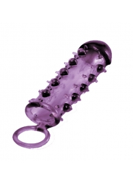 Закрытая фиолетовая насадка с пупырышками SAMURAI PENIS SLEEVE PURPLE - 14,5 см. - NMC - в Вологде купить с доставкой