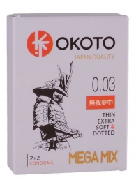 Набор из 4 презервативов OKOTO MegaMIX - Sitabella - купить с доставкой в Вологде