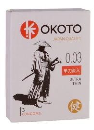Ультратонкие презервативы OKOTO Ultra Thin - 3 шт. - Sitabella - купить с доставкой в Вологде