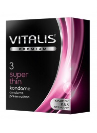 Ультратонкие презервативы VITALIS PREMIUM super thin - 3 шт. - Vitalis - купить с доставкой в Вологде