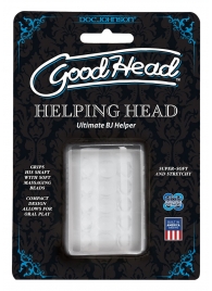 Прозрачный мастурбатор HELPING HEAD - Doc Johnson - в Вологде купить с доставкой