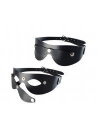 Черная кожаная маска  Новичок - Sitabella - купить с доставкой в Вологде