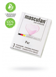 Супертонкие презервативы Masculan Pur - 3 шт. - Masculan - купить с доставкой в Вологде