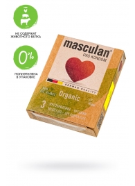 Экологически чистые презервативы Masculan Organic - 3 шт. - Masculan - купить с доставкой в Вологде