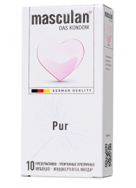 Супертонкие презервативы Masculan Pur - 10 шт. - Masculan - купить с доставкой в Вологде