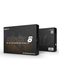 Черный вибромассажер простаты Nexus Simul8 Stroker Edition с кольцами для пениса и мошонки - Nexus Range - в Вологде купить с доставкой