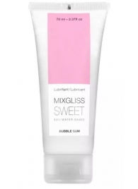 Смазка на водной основе Mixgliss Sweet с ароматом бабл-гам - 70 мл. - Mixgliss - купить с доставкой в Вологде