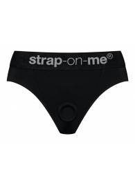Черные трусики для насадок Heroine Lingerie Harness - size S - Strap-on-me - купить с доставкой в Вологде