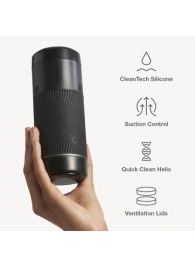 Черный мастурбатор с контролем всасывания Arcwave Pow Stroker - Arcwave - в Вологде купить с доставкой