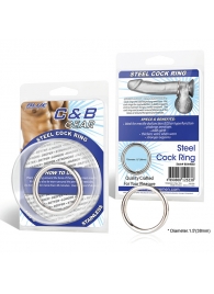 Стальное эрекционное кольцо STEEL COCK RING - 4.5 см. - BlueLine - в Вологде купить с доставкой