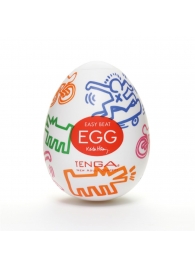 Мастурбатор-яйцо Keith Haring EGG STREET - Tenga - в Вологде купить с доставкой