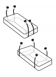 Фиксаторы для кровати WRAPAROUND MATTRESS RESTRAIN - Pipedream - купить с доставкой в Вологде