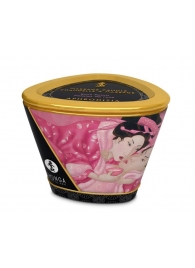 Массажная свеча Rose Petals с ароматом розы - 170 мл. - Shunga - купить с доставкой в Вологде
