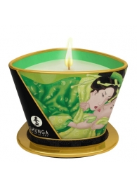 Массажная свеча Exotic Green Tea с ароматом зелёного чая - 170 мл. - Shunga - купить с доставкой в Вологде
