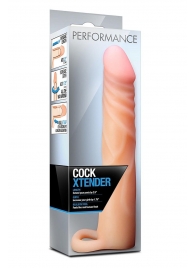 Телесная насадка на пенис Cock Xtender - 17,7 см. - Blush Novelties - в Вологде купить с доставкой