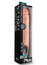 Телесная насадка-удлинитель 11.5 Inch Silicone Cock Sheath Penis Extender - 29,2 см. - Blush Novelties - в Вологде купить с доставкой