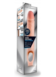 Телесная насадка на пенис 10 Inch Cock Sheath Extender - 25 см. - Blush Novelties - в Вологде купить с доставкой