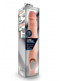 Телесная насадка на пенис 11.5 Inch Cock Sheath Penis Extender - 29,2 см. - Blush Novelties - в Вологде купить с доставкой