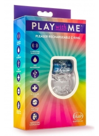 Фиолетовое эрекционное виброкольцо Pleaser Rechargeable C-Ring - Blush Novelties - в Вологде купить с доставкой
