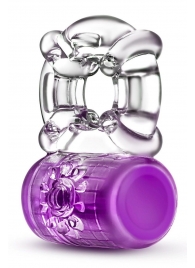 Фиолетовое эрекционное виброкольцо Pleaser Rechargeable C-Ring - Blush Novelties - в Вологде купить с доставкой