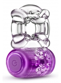 Фиолетовое эрекционное виброкольцо One Night Stand Vibrating C-Ring - Blush Novelties - в Вологде купить с доставкой