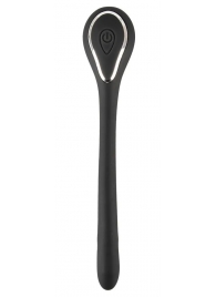 Черный гибкий уретральный стимулятор с вибрацией Vibrating Bendable Dilator - 13,5 см. - Orion - купить с доставкой в Вологде