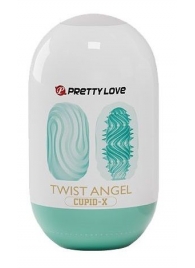 Бирюзовый мастурбатор-яйцо Twist Angel - Baile - в Вологде купить с доставкой