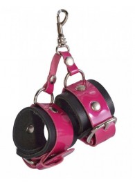 Розово-черный брелок  Наручники - Sitabella - купить с доставкой в Вологде