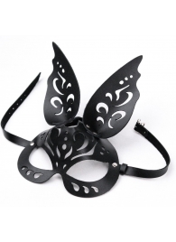 Черная ажурная маска  Зайка  с ушками - Crazy Handmade - купить с доставкой в Вологде