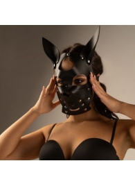 Черная маска  Собака  с ушками - Crazy Handmade - купить с доставкой в Вологде